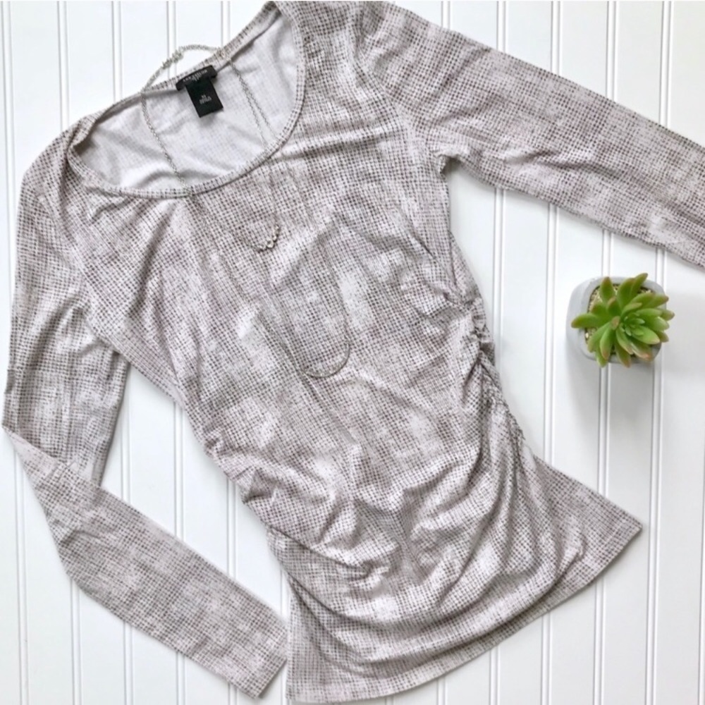 •Ann Taylor Factory• side ruched tee {E3}